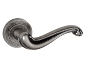 Atlantic Old English Colchester, Distressed Silver Door Handles - OE-177 DS (sold in pairs)